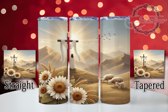 Brush Stroke Jesus Faith Tumbler Wraps