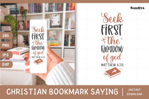 Christian Bookmark Saying SVG 13 for Crafts
