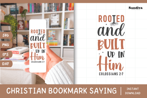 Christian Bookmark Saying SVG 14 for Crafts