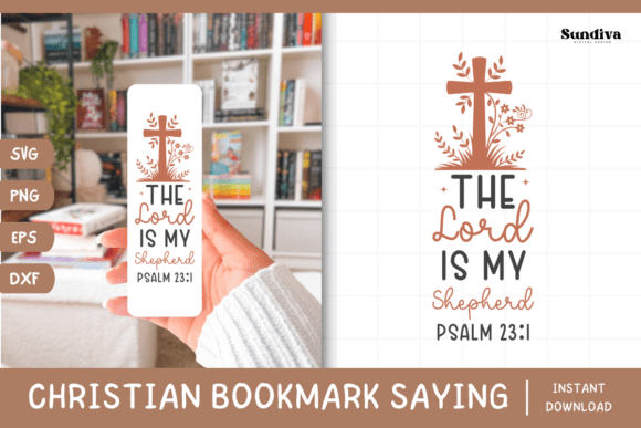 Christian Bookmark Saying SVG 4 for Crafts