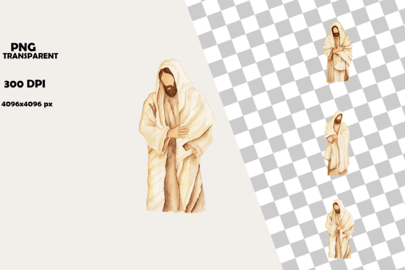 Detailed Jesus Clipart for Easter Art — Crafts