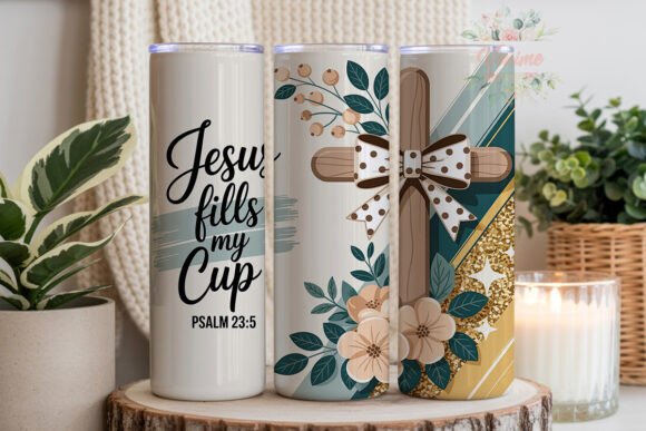 Jesus Fills My Cup Cross 20oz Tumbler