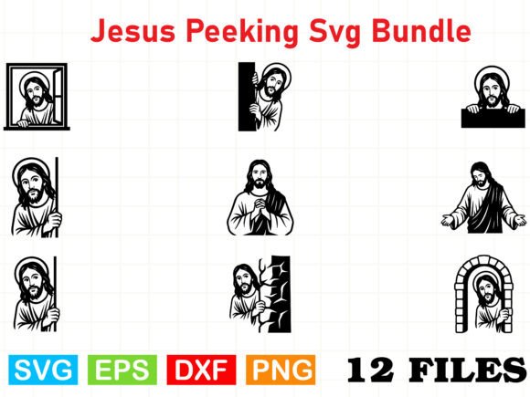 Jesus Svg Bundle Illustrations