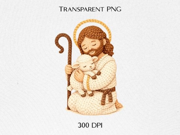 Lord is My Shepherd Jesus PNG Illustrations