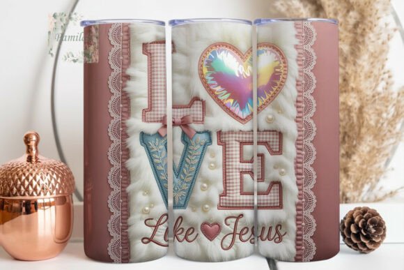 Love Like Jesus Quilted 20oz Tumbler